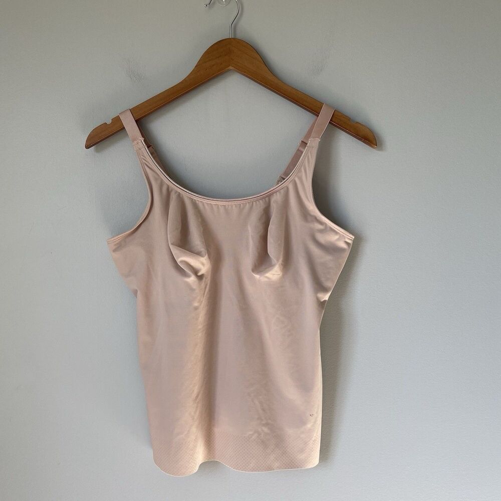 Ruby Ribbon Everyday Shape Camisole Tank Shapewear Beige Women's 38 STY # 1814
